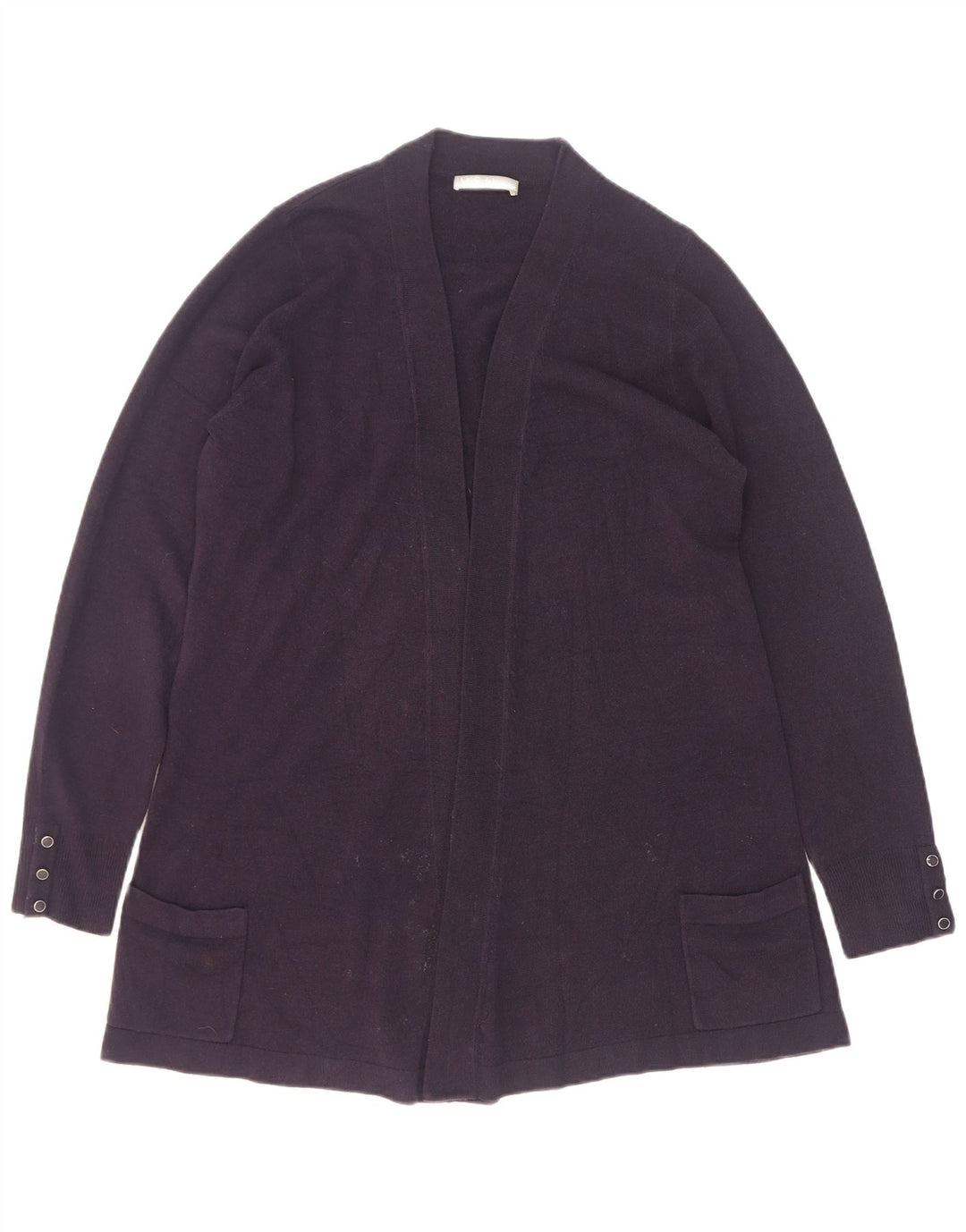 Suéter cardigã feminino Longline da Marks & Spencer Reino Unido 12 médio azul marinho