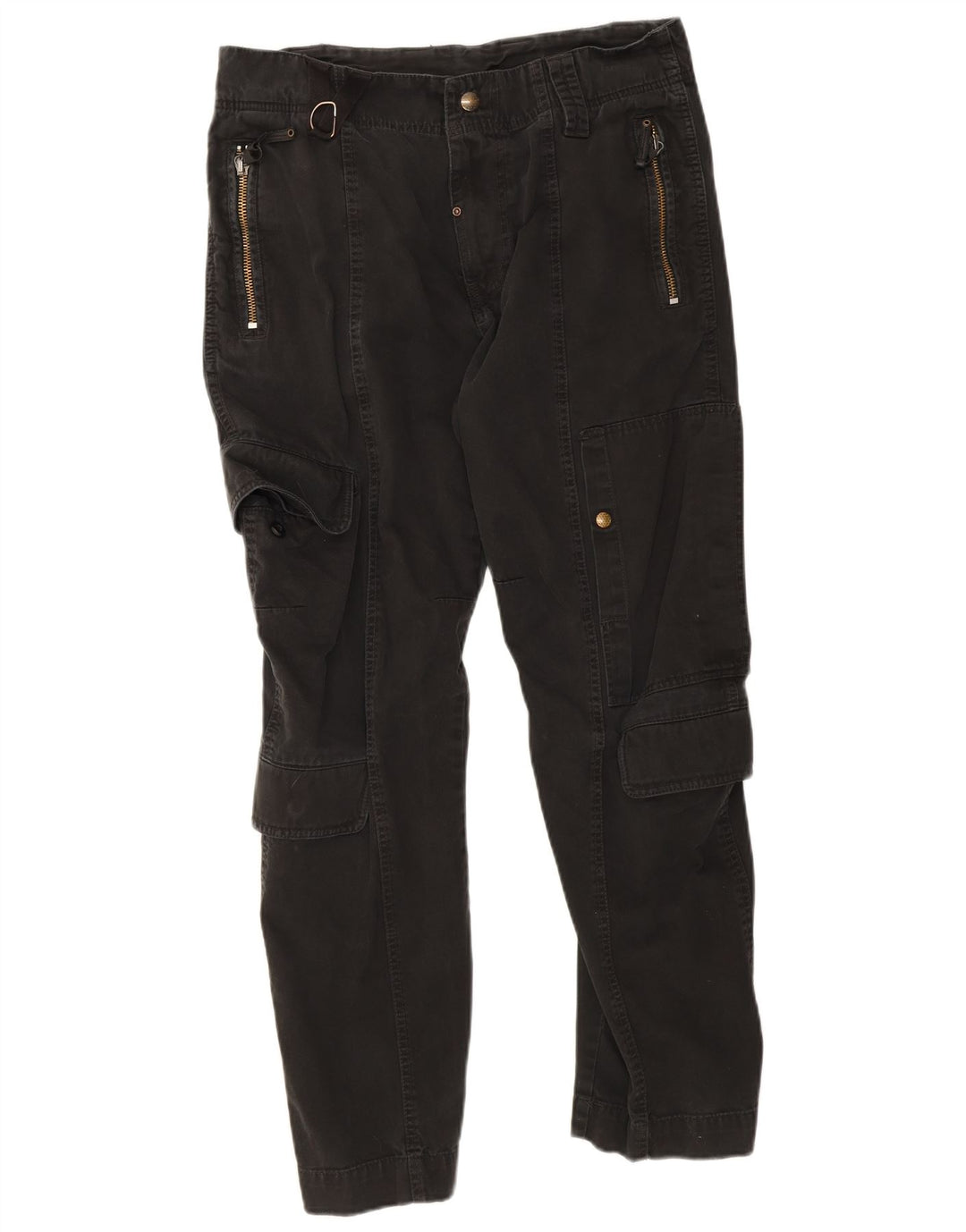 Calça cargo reta masculina Diesel W32 L30 algodão preto