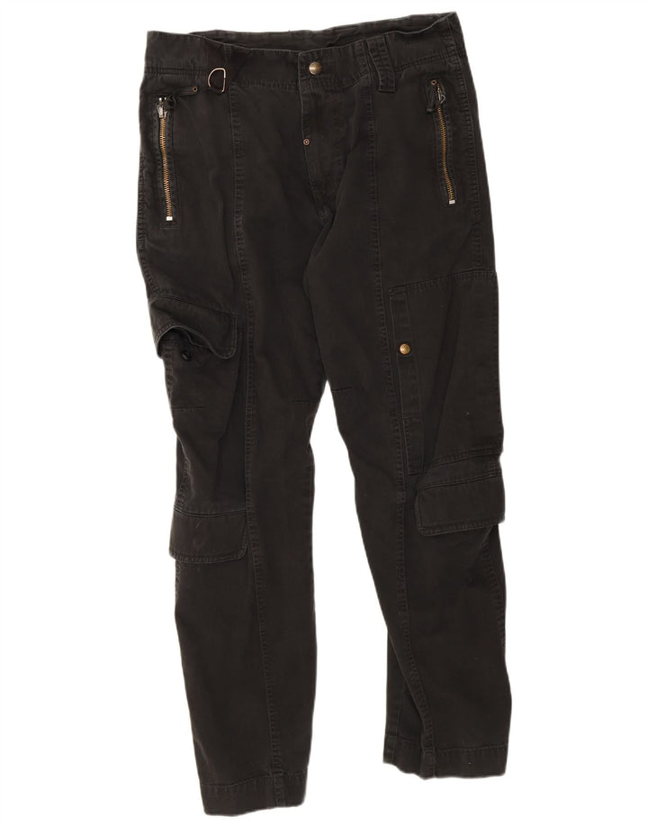 Calça cargo reta masculina Diesel W32 L30 algodão preto