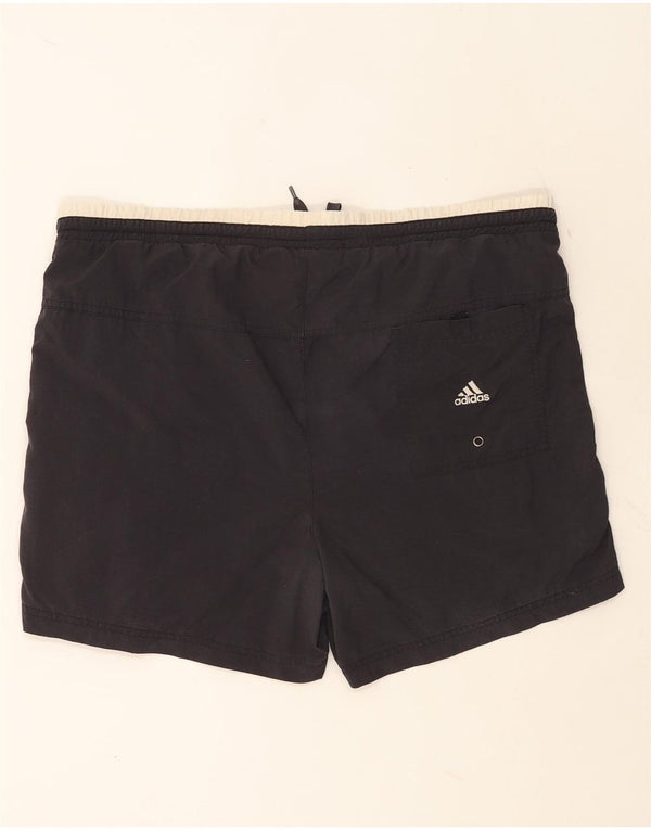 Shorts de natação masculino Adidas médio preto poliéster