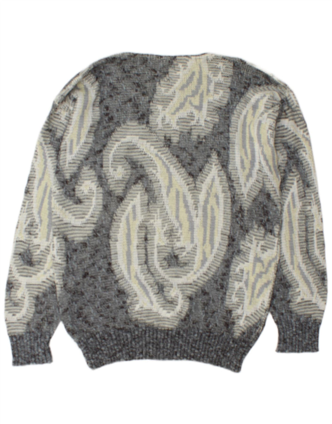 Suéter masculino Monello com gola canoa e algodão Paisley cinza grande