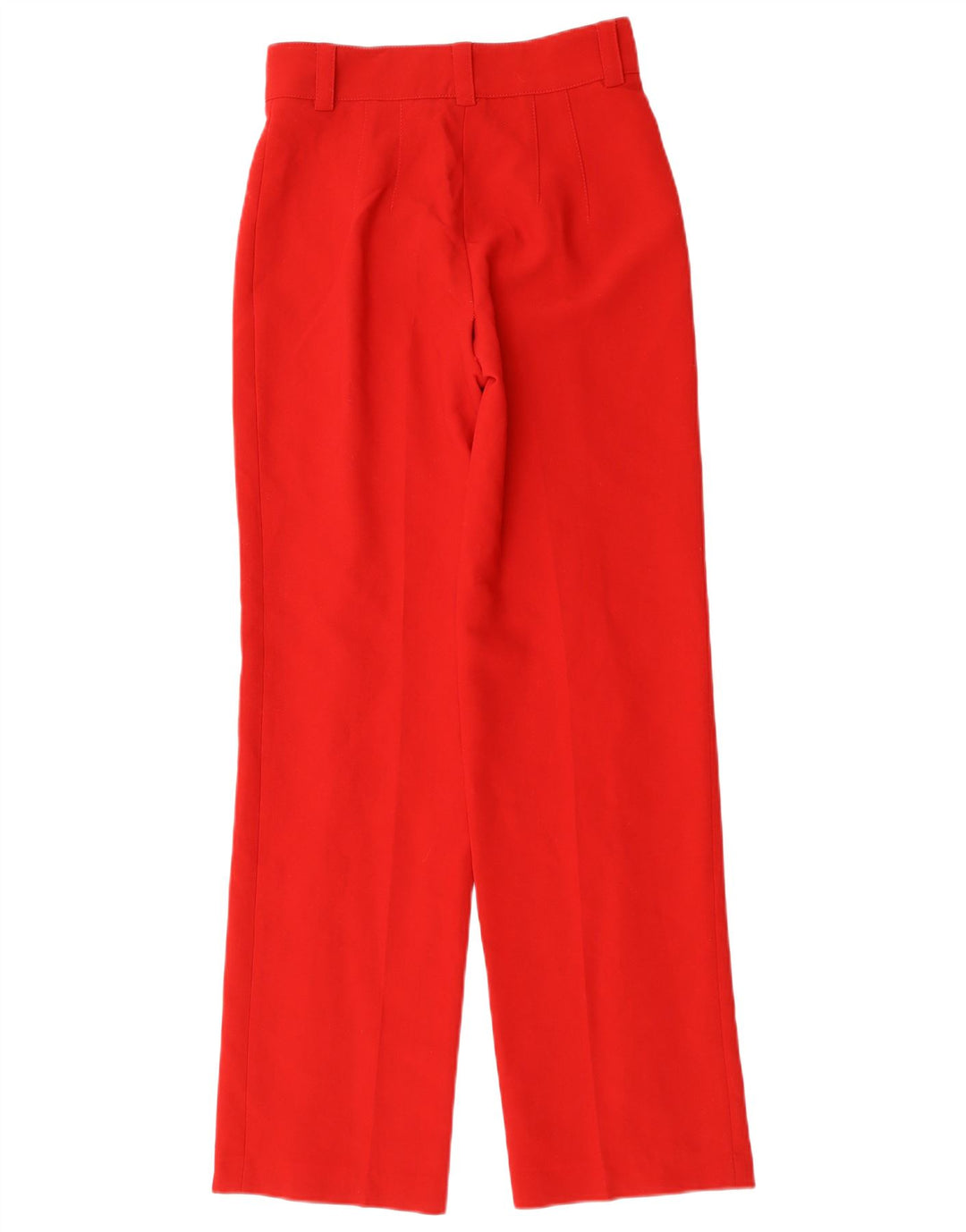 Calça feminina reta casual ZARA XS W25 L32 poliéster vermelho