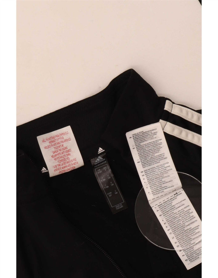 Adidas Meninos Aeroready Zip Neck Pullover Treino Top 9-10 Anos Preto