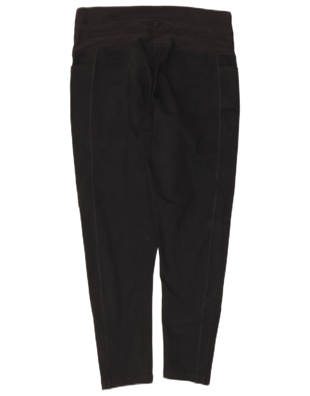 CHAMPION Capri Leggings Feminino Reino Unido 14 Grande Poliéster Preto