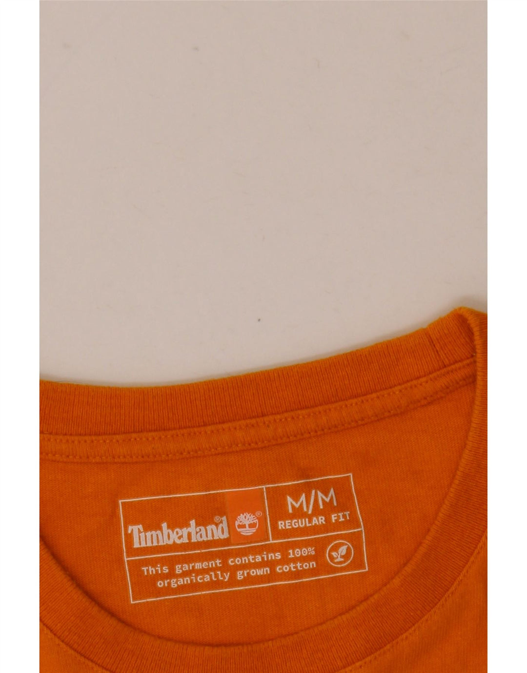 Camiseta masculina Timberland Regular Fit Graphic Top Médio Algodão Laranja