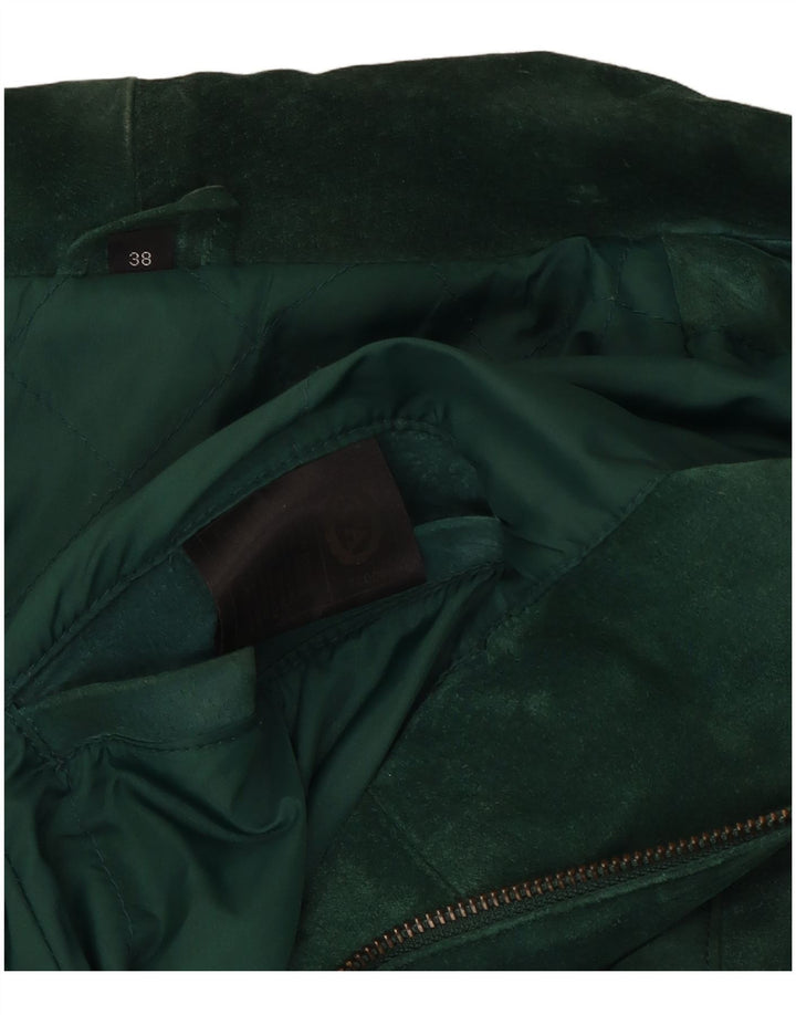Sobretudo feminino de camurça oversized C&A EU 38 couro verde médio