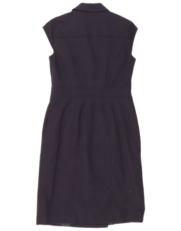 Vestido feminino Marks & Spencer com bainha autograph Reino Unido 12 médio azul marinho