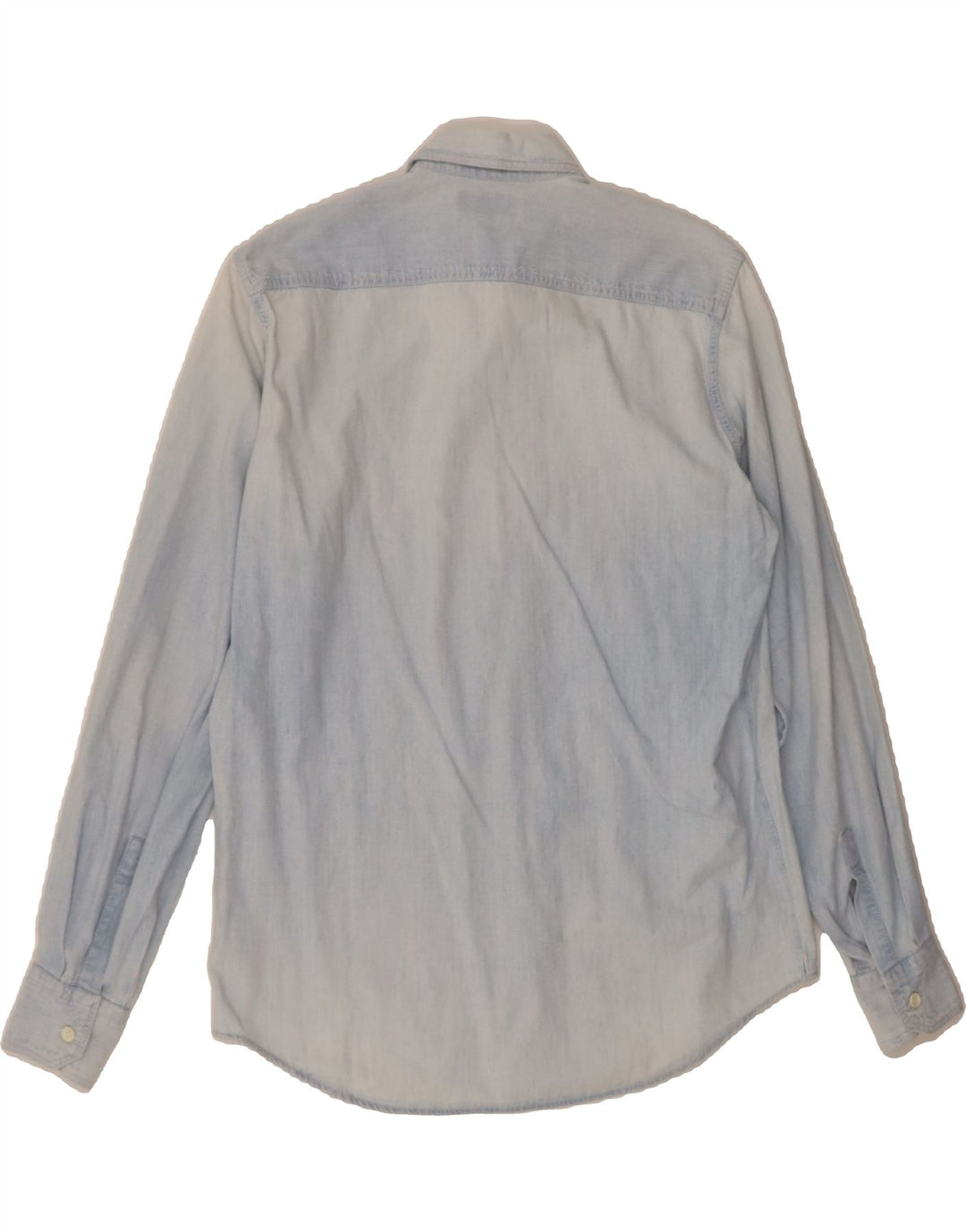 BENETTON Mens Shirt Small Blue Cotton Vintage Benetton and Second-Hand Benetton from Messina Hembry 