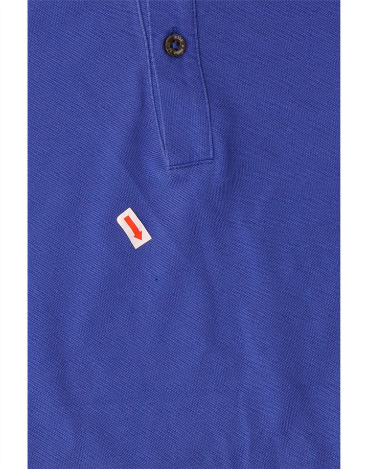 Camisa polo masculina de ajuste regular HUGO BOSS XL algodão azul