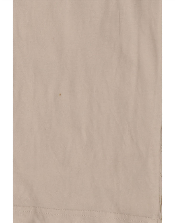 Puma Mens Graphic T-Shirt Top Médio Algodão Geométrico Branco