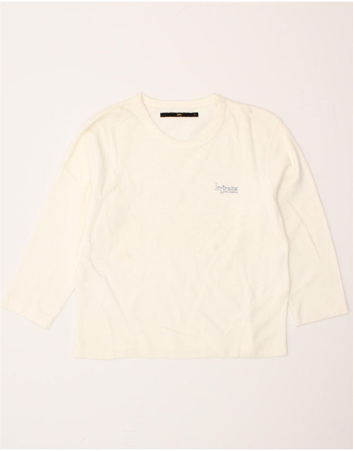 LEE Womens Top 3/4 Sleeve UK 18 XL Off White Cotton Vintage Lee and Second-Hand Lee from Messina Hembry 