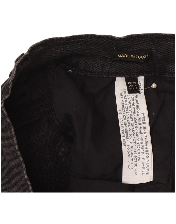 Jeans skinny feminino Massimo Dutti EU 40 médio W30 L30 algodão cinza