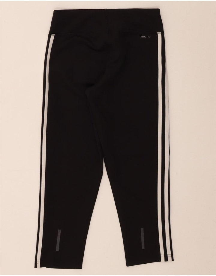 Adidas Womens Climalite Capri Leggings UK 8/10 Pequeno Poliéster Preto