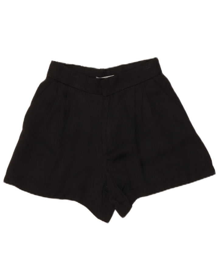 ZARA Shorts Chino Feminino Pegged XS W24 Preto Modal