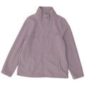 Jaqueta de lã gráfica feminina Dkny UK 16 grande poliéster roxo