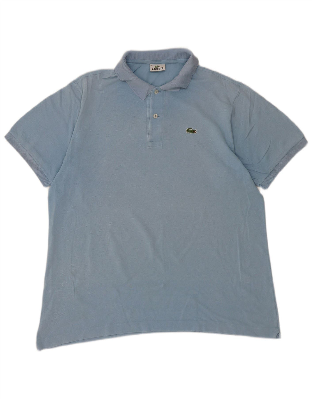 Camisa polo masculina LACOSTE tamanho 7 2XL algodão azul