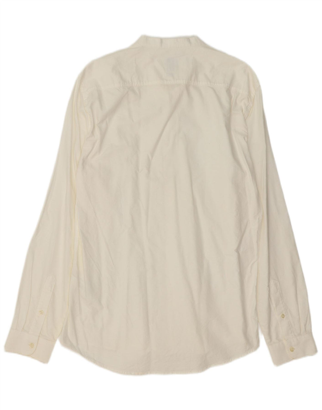Camisa masculina ZARA com ajuste relaxado grande algodão branco