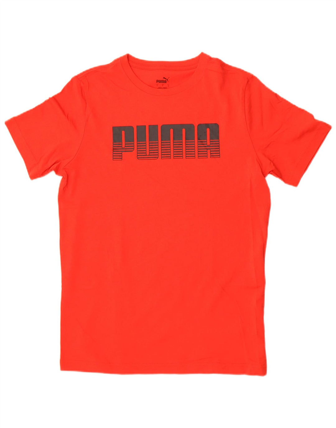 Puma Mens Graphic T-Shirt Top Pequeno Algodão Vermelho