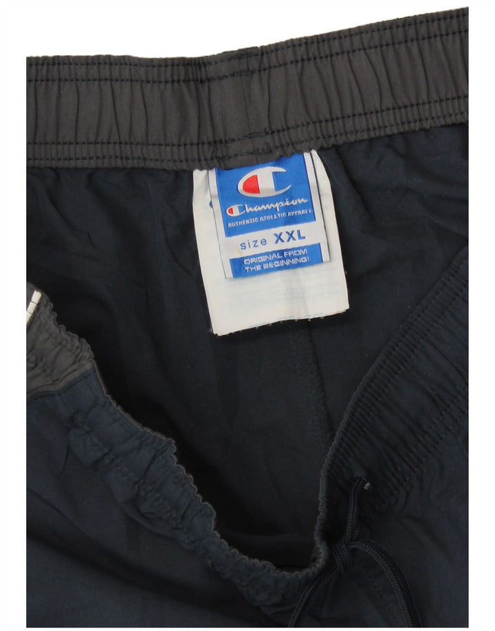 Shorts esportivos masculinos Champion 2XL poliéster azul marinho