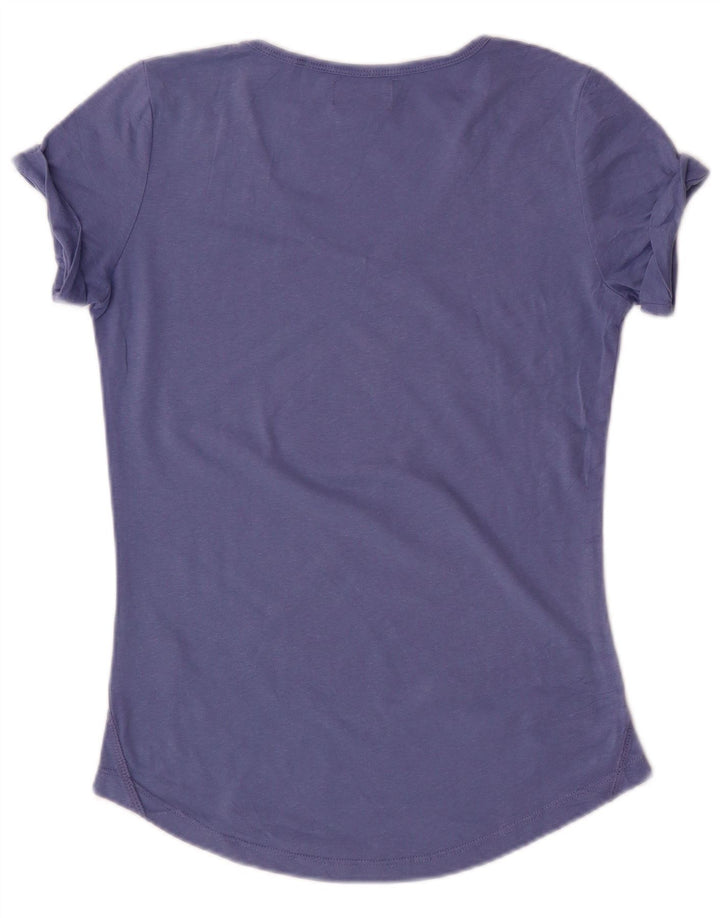 Camiseta feminina gráfica KAPPA UK 12 algodão azul médio