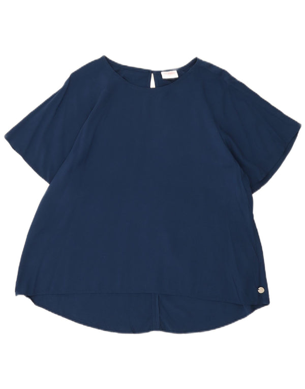 Blusa feminina Sun68 UK 14 viscose azul marinho médio