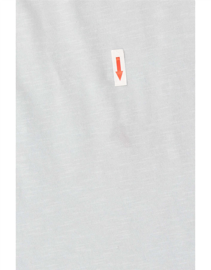 Camiseta gráfica masculina Fat Face Top grande algodão azul