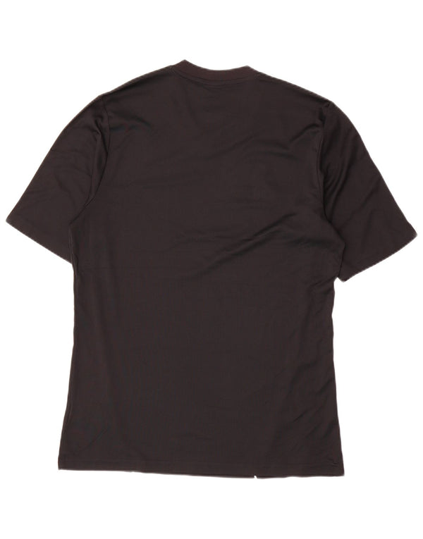 Adidas Mens Climalite Camiseta Top Médio Poliéster Preto