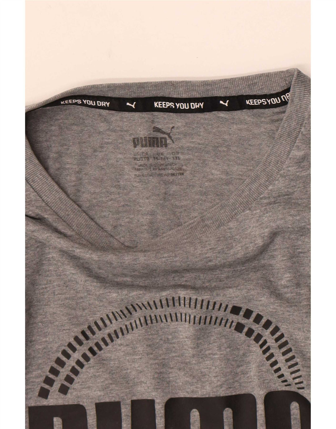 Top Puma Menino Graphic T-Shirt 15-16 Anos Cinzento