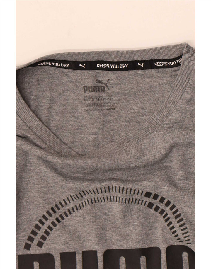 Top Puma Menino Graphic T-Shirt 15-16 Anos Cinzento