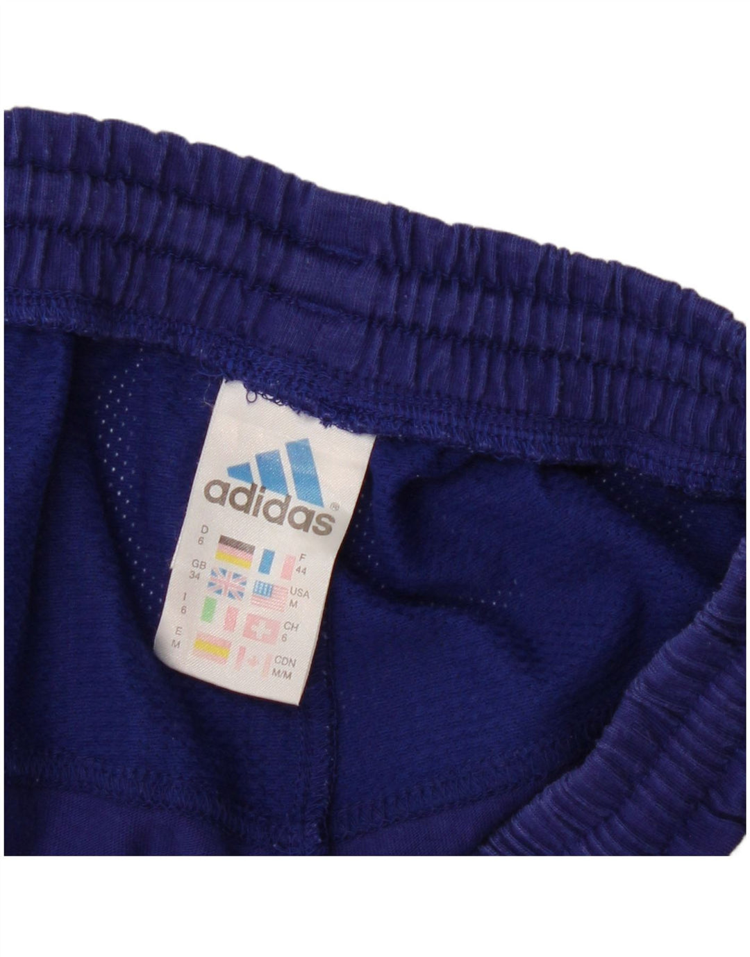 Shorts esportivos masculinos Adidas médio azul marinho poliéster