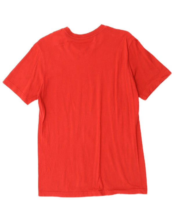 Camiseta masculina Nike Coupe Standard Standard Fit Top Pequeno Algodão Vermelho