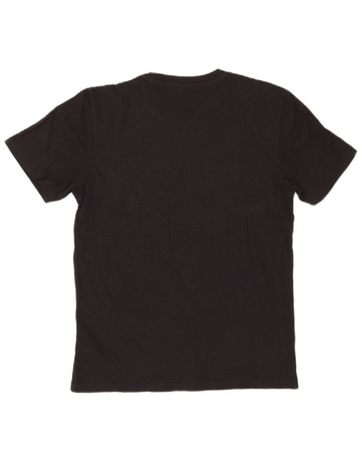 Camiseta masculina Lee de ajuste regular com estampa gráfica pequena de algodão preto