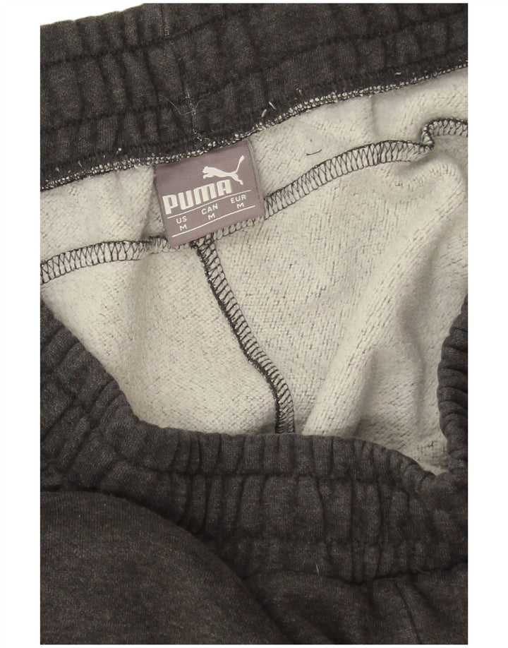 Calça de treino masculina Puma Joggers cinza médio algodão
