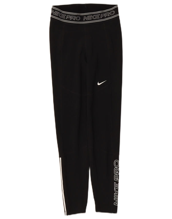 Leggings femininas Nike Dri Fit Graphic UK 4 XS preto poliéster