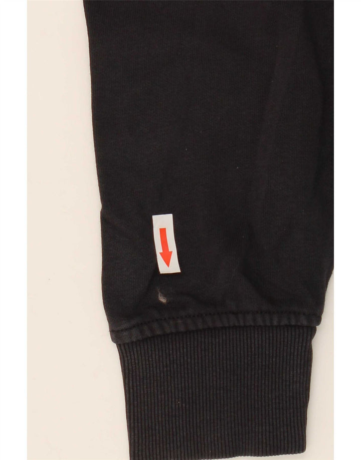 Jaqueta masculina de agasalho Penguin, pequena, preta, de algodão colorblock