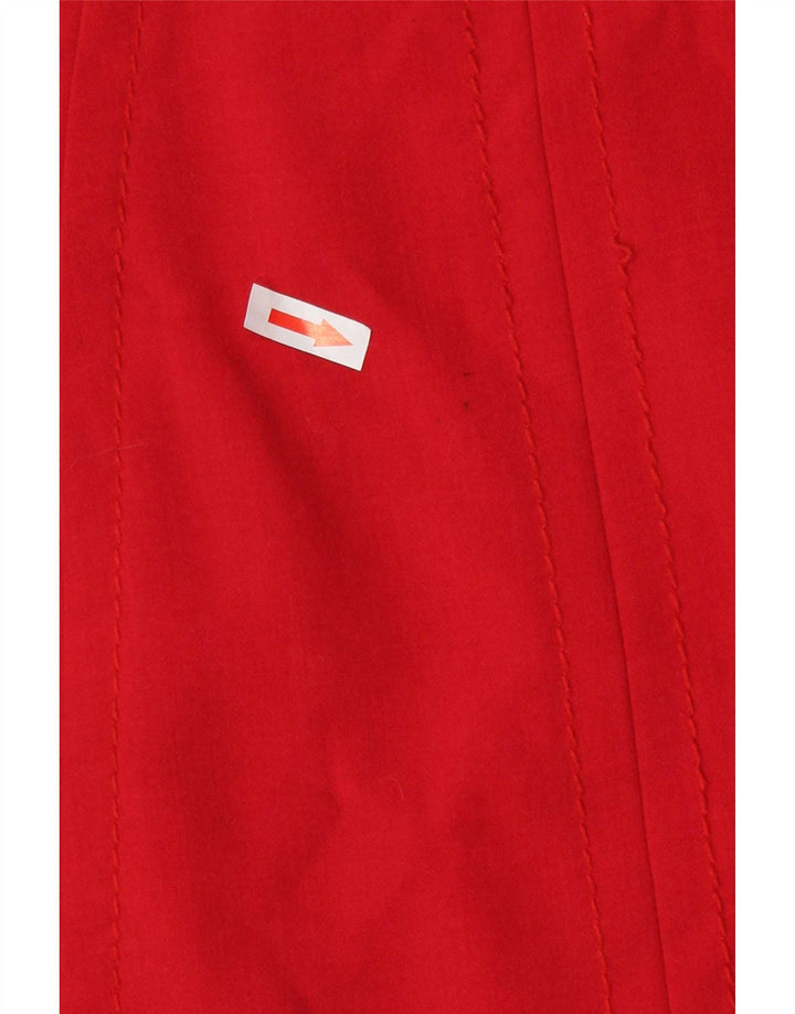 Mini saia feminina Coast UK 8 pequena W26 poliéster colorblock vermelho