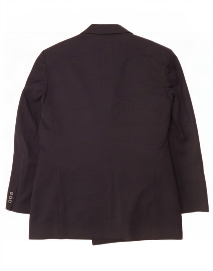 Jaqueta blazer masculina Marks & Spencer com peito duplo Reino Unido 40 médio azul marinho