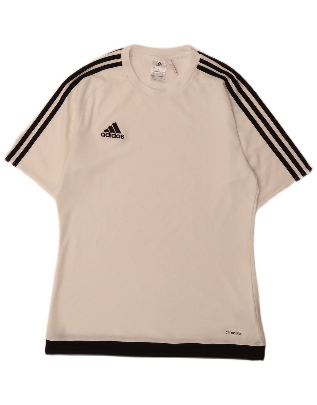 Adidas Camiseta Masculina Top Pequena Branca Poliéster Esportiva