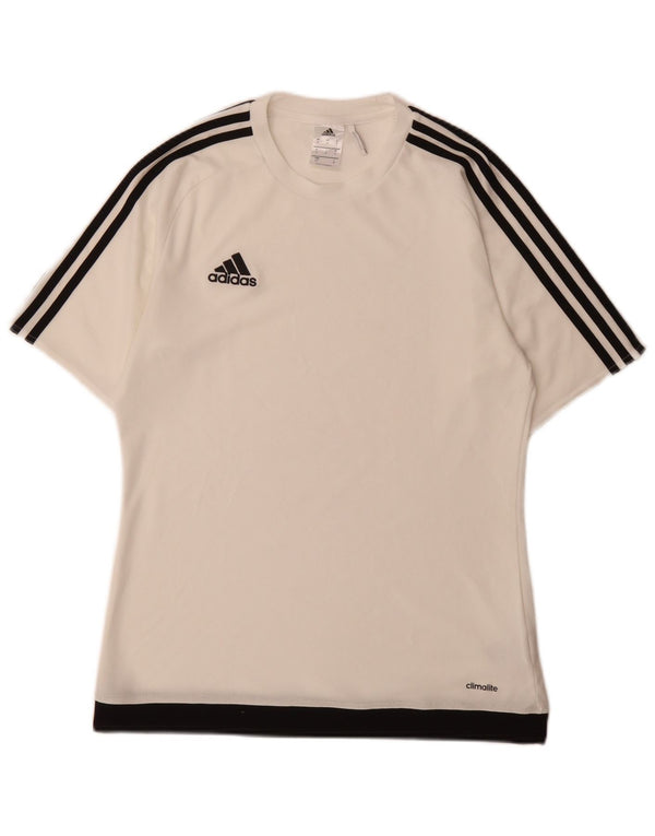 Adidas Camiseta Masculina Top Pequena Branca Poliéster Esportiva