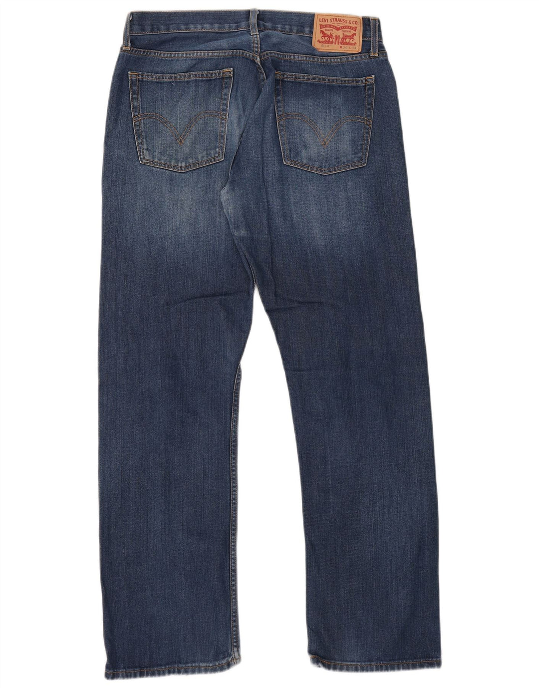 Levi's Masculino 514 Straight Jeans W36 L34 Azul Algodão