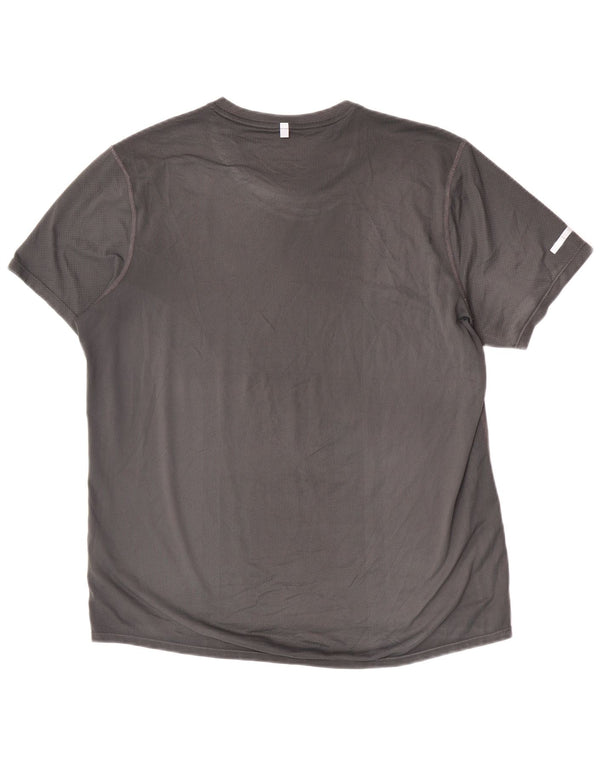 Nike Mens Graphic T-Shirt Top Large Grey Polyester Sports