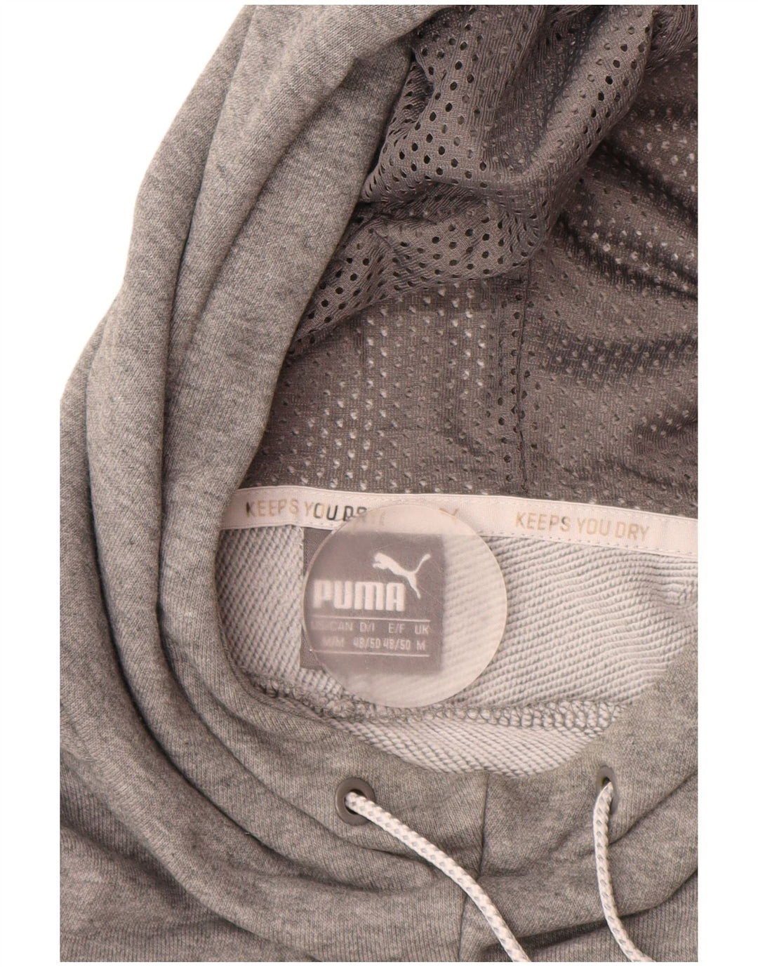 PUMA Mens Graphic Hoodie Jumper Médio Algodão Cinza