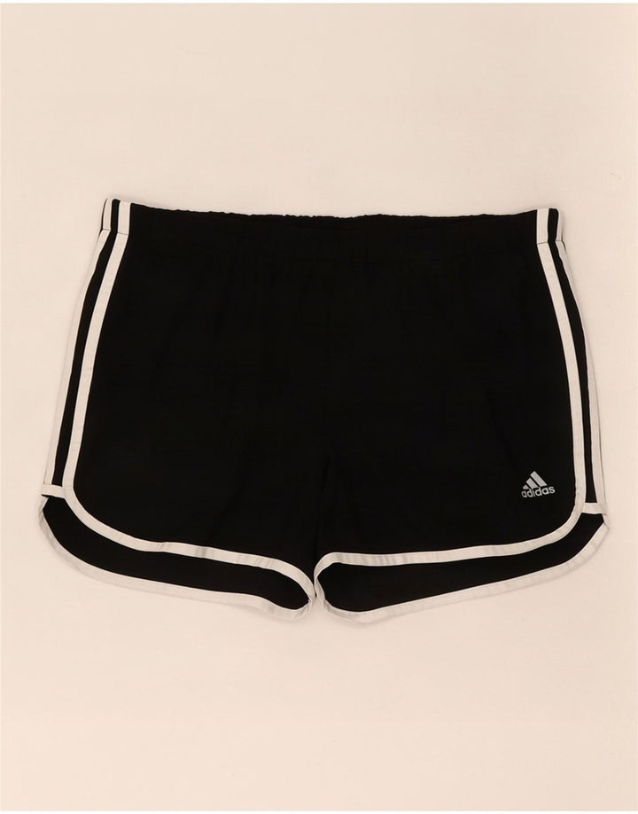 Adidas Womens Climalite Sport Shorts UK 14 Médio Preto Poliéster