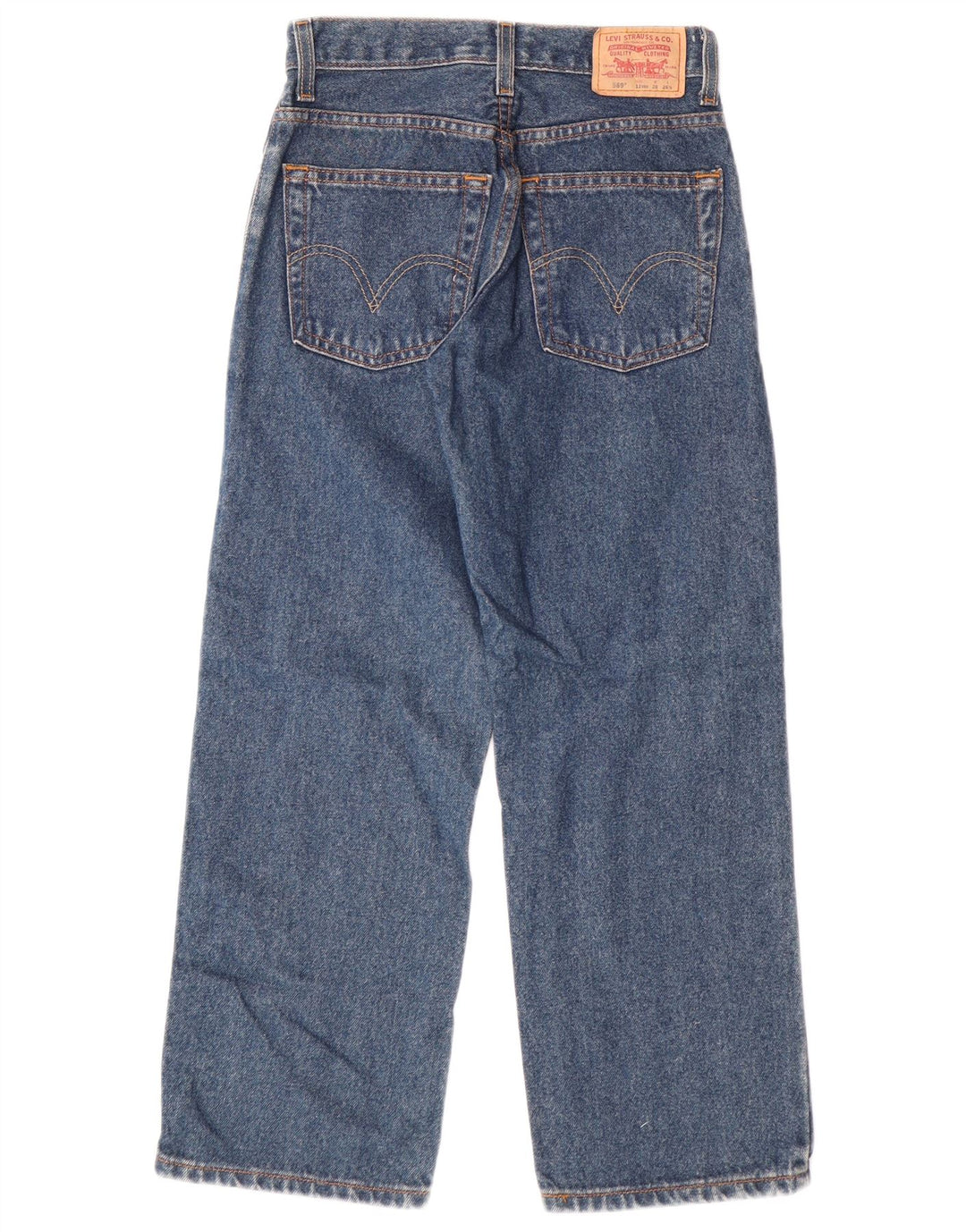 LEVI'S Boys 569 Loose Fit Straight Jeans 11-12 Anos W26 L26 Azul Algodão