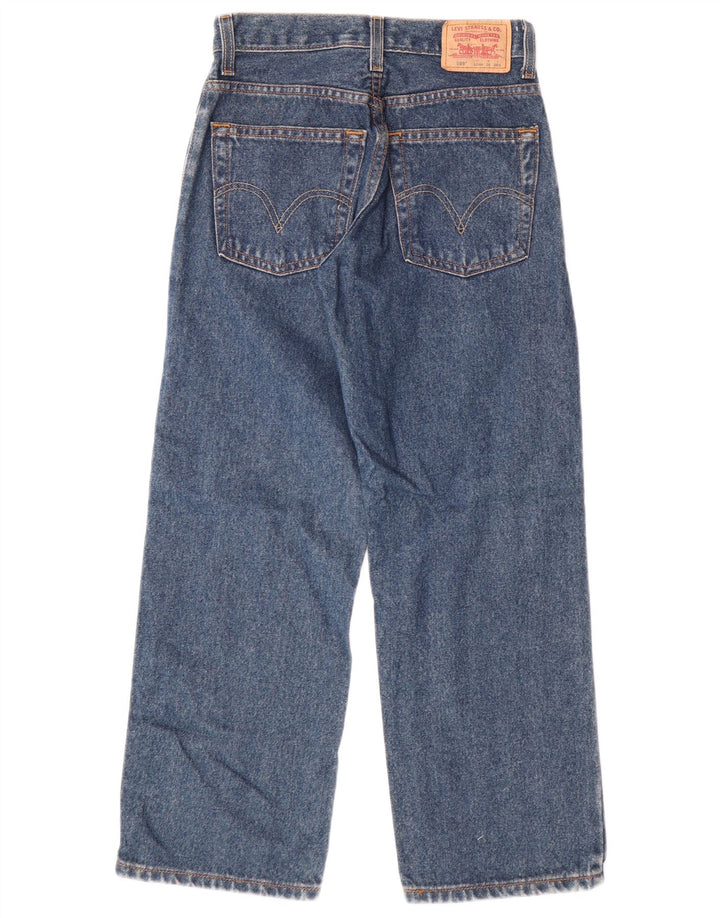 LEVI'S Boys 569 Loose Fit Straight Jeans 11-12 Anos W26 L26 Azul Algodão