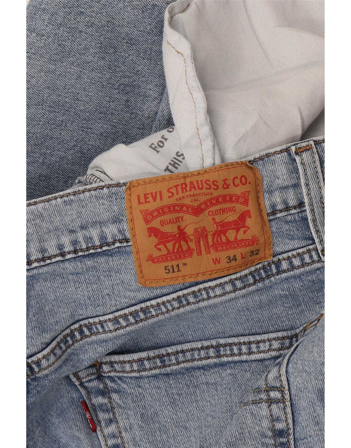 Jeans Levis 511 Slim Masculino W34 L32 Azul