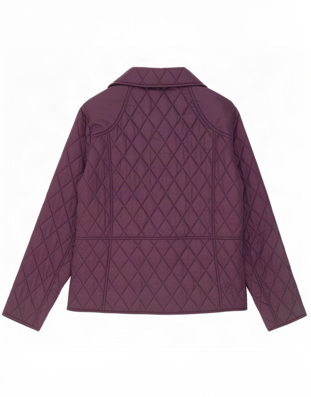 Jaqueta acolchoada feminina Barbour UK 16 grande poliamida roxa