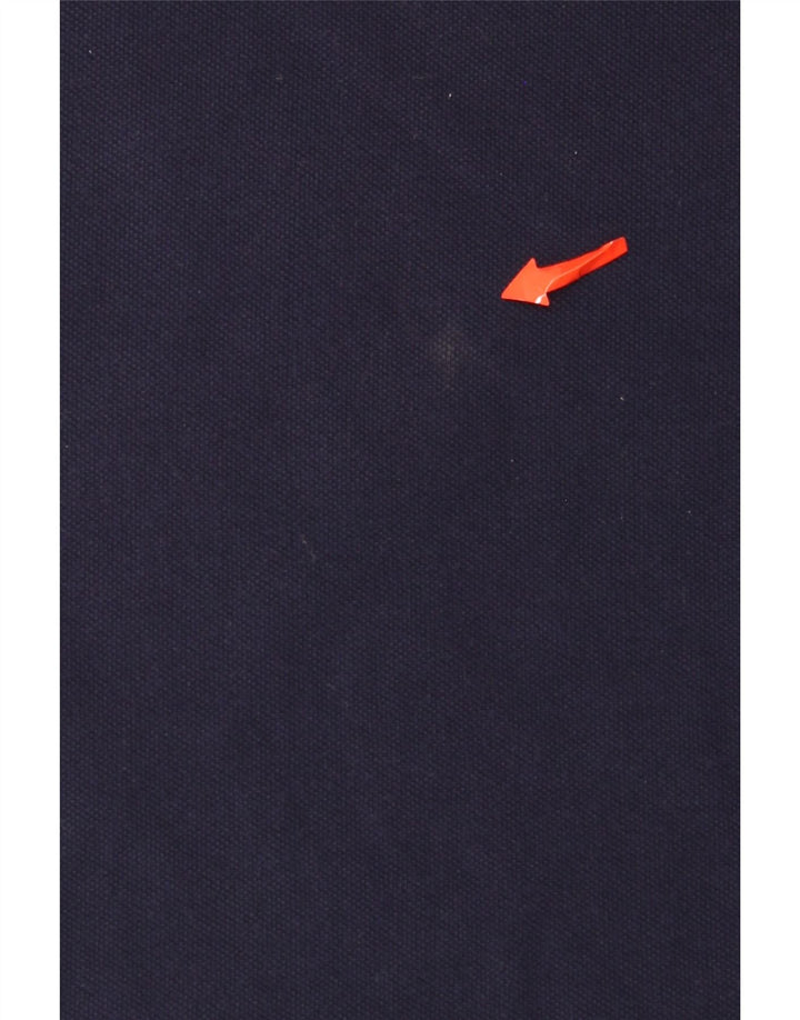 Camisa polo masculina Lacoste tamanho 7 2XL azul marinho colorblock