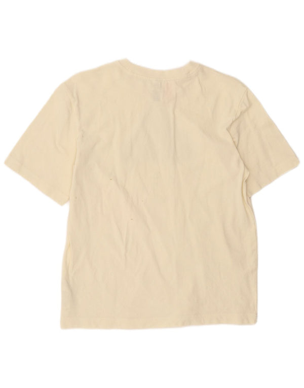 Camiseta Adidas Meninos Graphic 13-14 Anos Off White Algodão