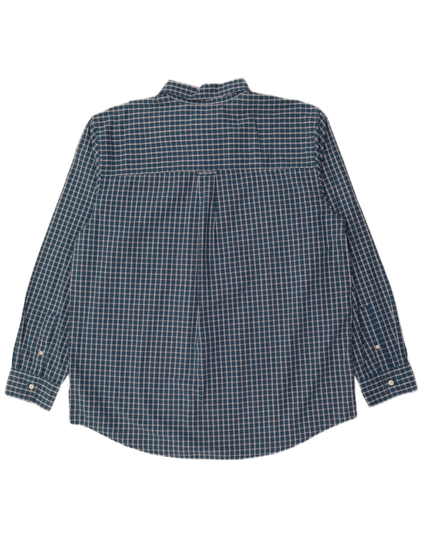 Camisa masculina Chaps XL verde xadrez algodão